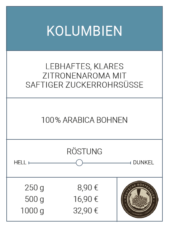 Kaffee "Kolumbien Excelso"