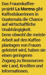 Kaffee "Zonta // La Morena Fraueninitiative"
