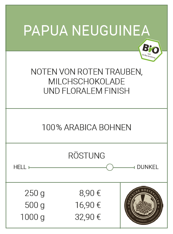 Kaffee "Papua Neuguinea" BIO